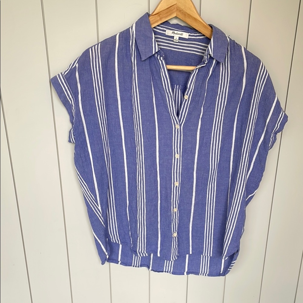 Madewell Blue and White 100% Cotton